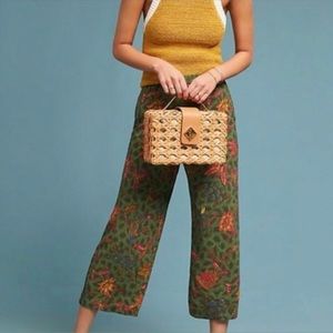 Anthropologie ETT:TWA wide leg cropped pants